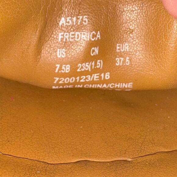 Coach Women's Fredrica Loafers Brown Leather Size 7.5B Slip On Flats - Picture 10 of 10